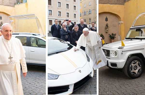 Papa Francesco, le auto: la 500L, la Lambo in beneficenza e la Papamobile "green"