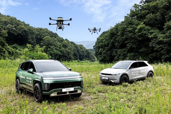 Hyundai, nasce il progetto per la riforestazione con Ioniq 9, 5 e un drone