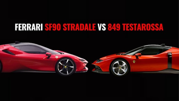 Ferrari SF90 Stradale VS 849 Testarossa: come cambia la V8 ibrida del Cavallino