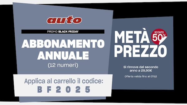 Promo Black Friday: un anno di Auto a metà prezzo!