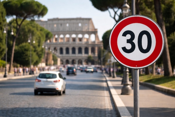 Roma, dal 16 marzo scattano le multe nella Zona 30 del centro storico