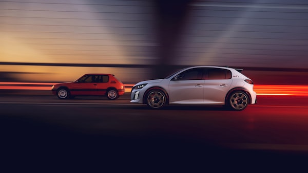 Peugeot e-208 GTi vista dal vivo