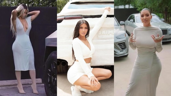 Kim Kardashian, lady Hamilton sexy e fashion anche in auto