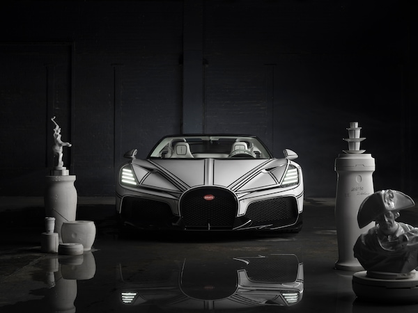 Una Bugatti di porcellana: la più incredibile Mistral per l'addio al motore W16
