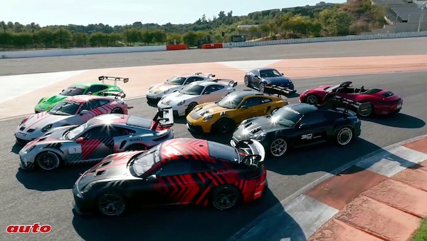 Porsche a confronto, una prova molto speciale